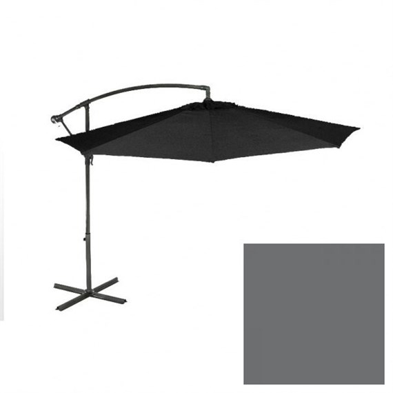 Sturdi Plus Aluminium 3m Cantilever Parasol - Grey