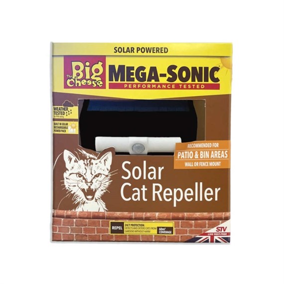 STV The Big Cheese Mega-Sonic Solar Cat Repeller (STV602)