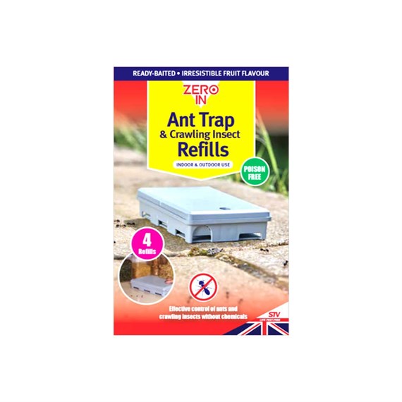 STV Zero In Ant Trap & Crawling Insect Refill - 4 Pack (ZER948)