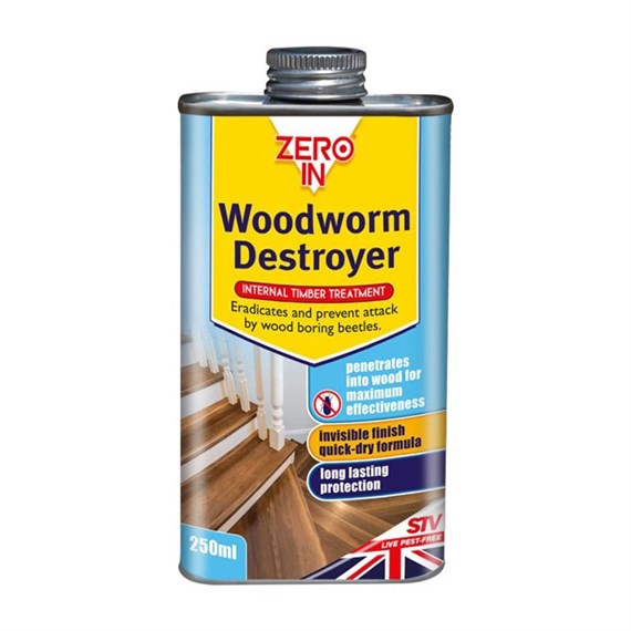 STV Zero In Woodworm Destroyer - 250ml (ZER978)