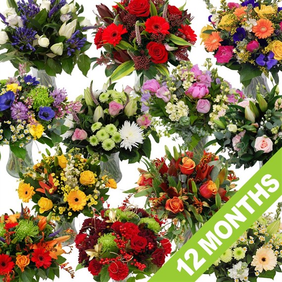 Longacres Bouquet of the Month - 12 Month's Subscription