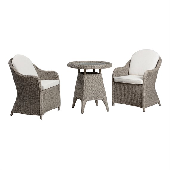Sunnii Sardinia Grey Outdoor Garden Furniture Bistro Set