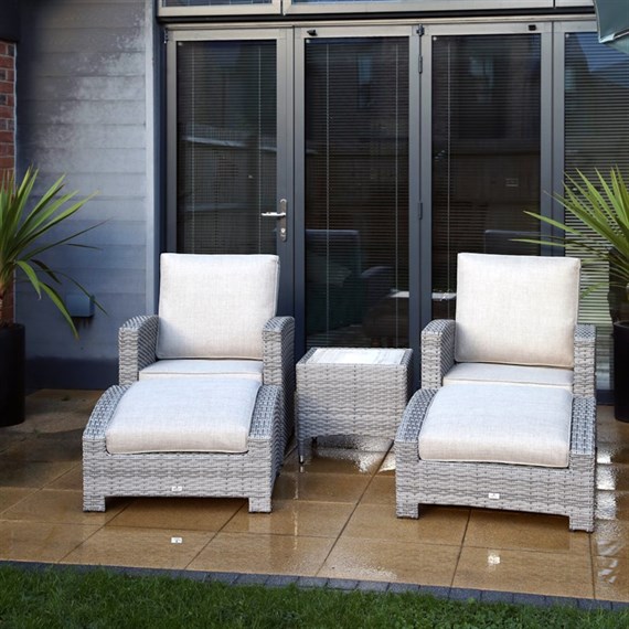 Supremo Athena Dual Reclining Outdoor Garden Furniture Lounge Set (765942)