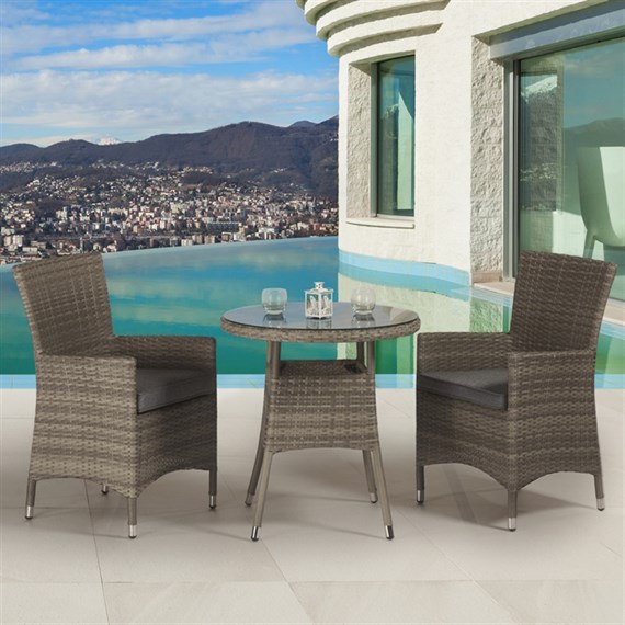 Supremo Barcelona 2 Seat Bistro Outdoor Garden Furniture Set (715365)