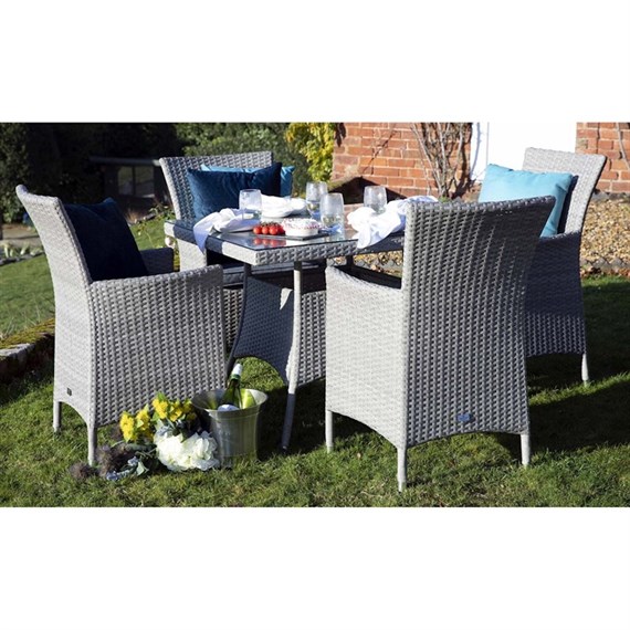 Supremo Barcelona 4 Seat Square Outdoor Garden Furniture Set (840241)