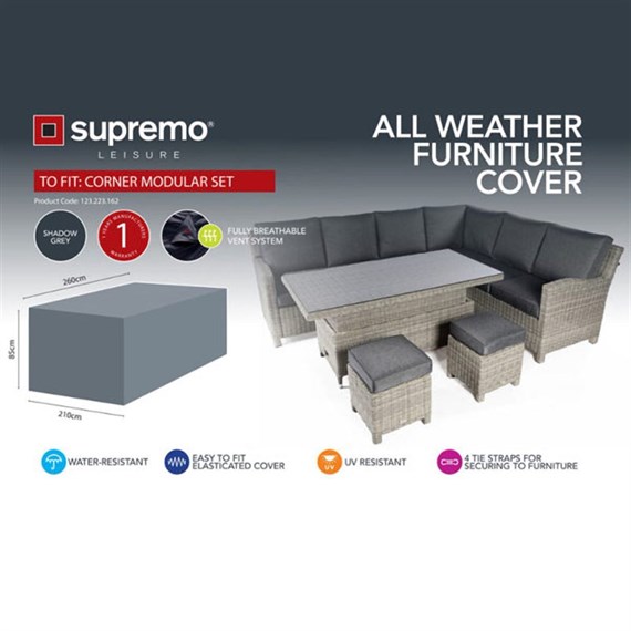 Supremo Corner Modular Garden Furniture Cover (123.223.162)