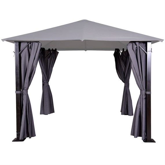 Supremo Marbella Gazebo Curtain Pack Grey 3x4m (MAR.S3x4>CUR.G)