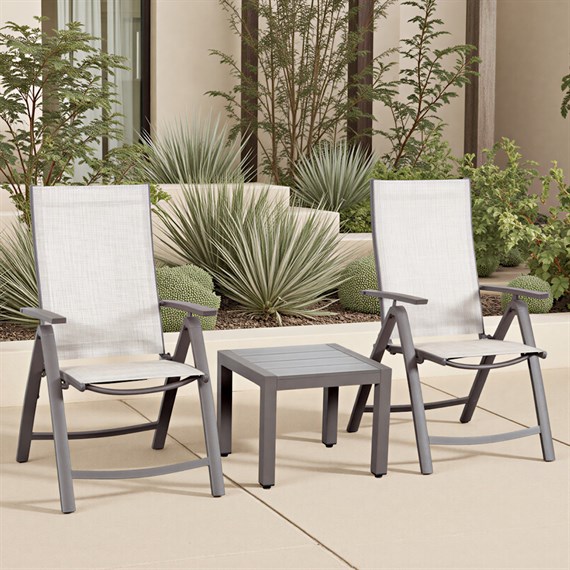 Supremo Milan In-Between Reclining Outdoor Garden Furniture Set