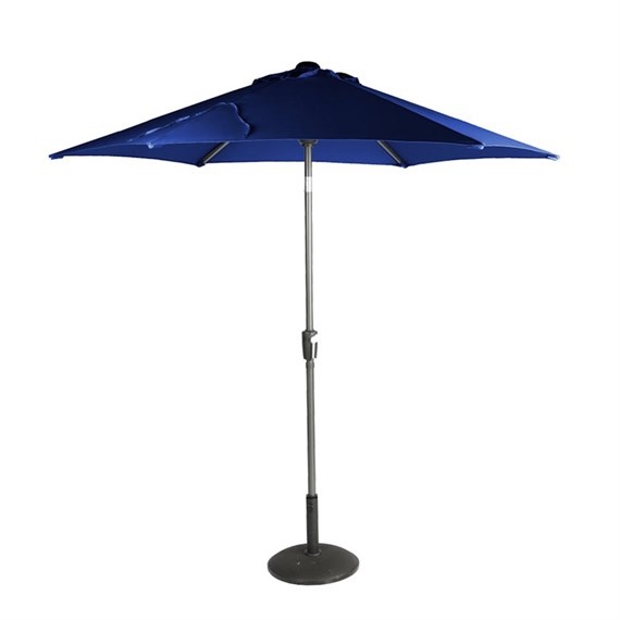 Supremo Riviera 2.5m Deluxe Crank Parasol Denim Blue