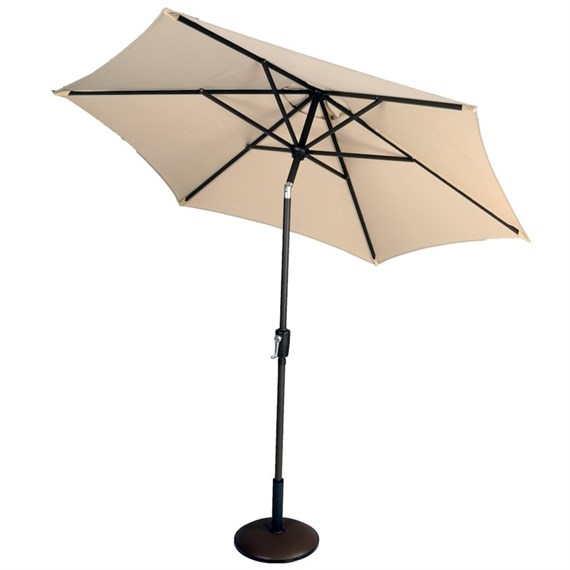 Supremo Riviera 2.5m Deluxe Crank Parasol in Almond (R2.5(9)AD)