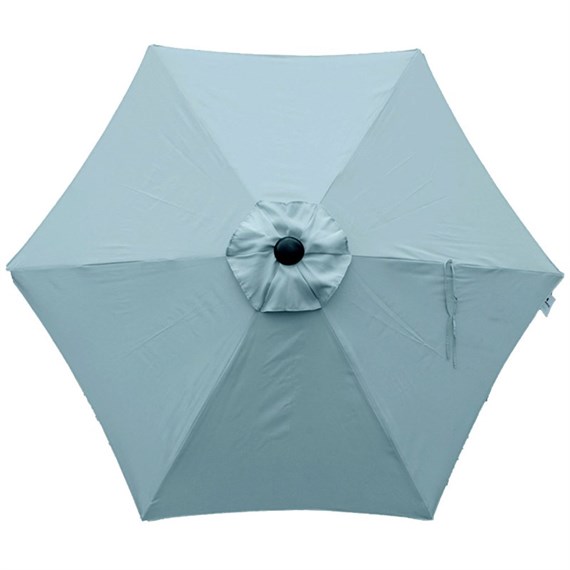 Supremo Riviera 2.5m Deluxe Crank Parasol in Duck Egg Blue (R2.5(9)DEB)