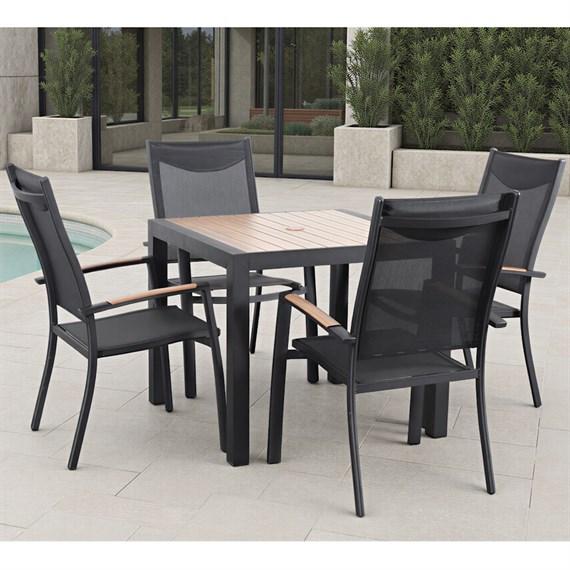 Supremo Roma 4 Seat Square Outdoor Garden Furniture Set