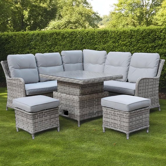 Supremo Winchester Stone Mini Modular Corner Outdoor Garden Furniture Set