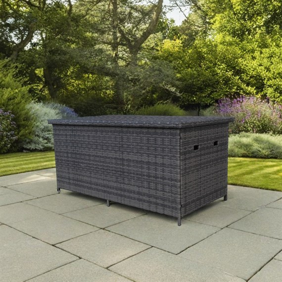 Supremo Winchester Storm Grey Outdoor Garden Cushion Storage Box