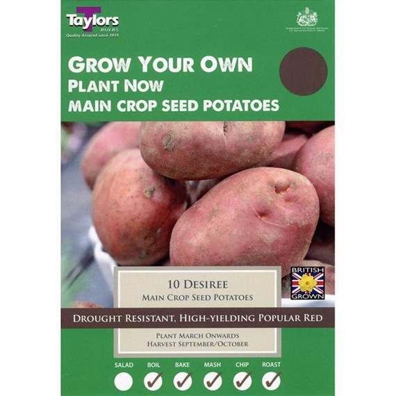 Taylors Bulbs Seed Potatoes Desiree (10 Pack) (VP474)