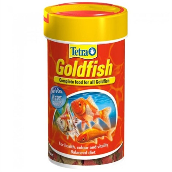Tetra Goldfish Flakes 100g Fish Food Aquatic