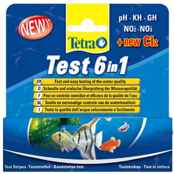Tetra Test Strip 6 in 1 Fish Tank Water Test Kit Aquatic