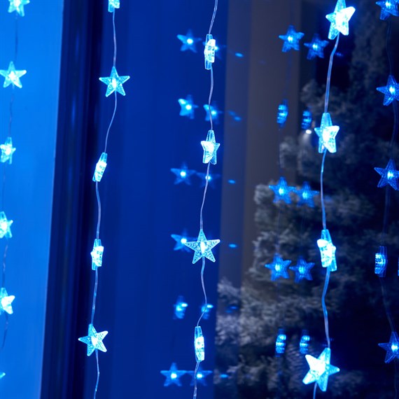 Three Kings 100cm LED Star Christmas String Light Curtain - Cool White (2532147)