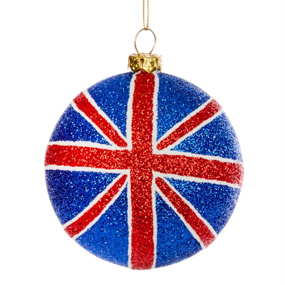 Three Kings 10cm Union Jack Hanging Christmas Tree Decoration (2534089)