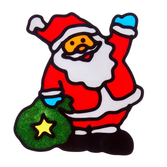 Three Kings 20cm Hello Santa Christmas Window Sticker (2592055)