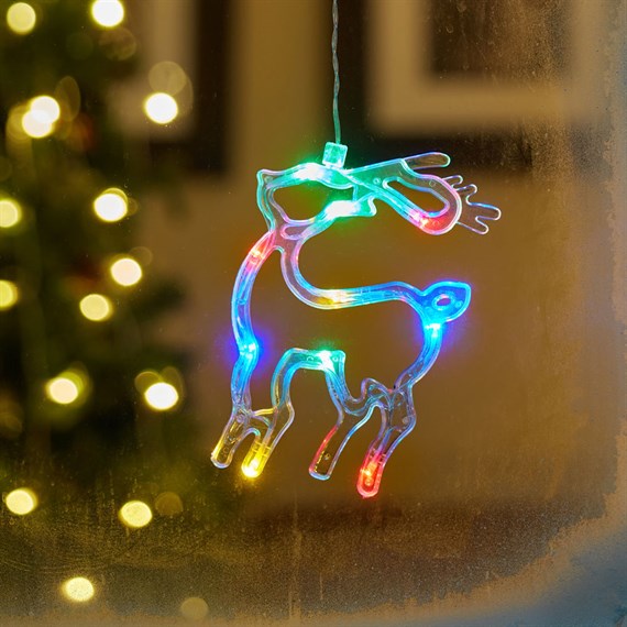 Three Kings 20cm WindoDecor Deer Multi-Coloured Light Up Christmas Decoration (2532144)
