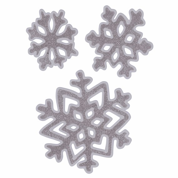 Three Kings 25cm Snowflake Christmas Window Sticker (2592100)