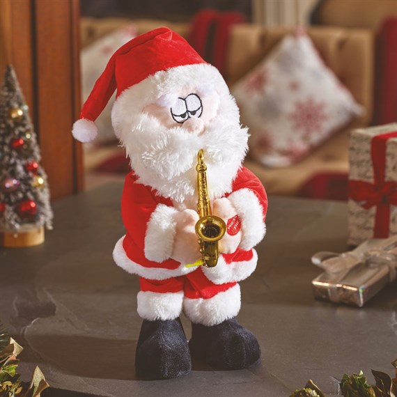 Three Kings 35cm Saxophone Santa Dancing & Musical Christmas Novelty (2591002)
