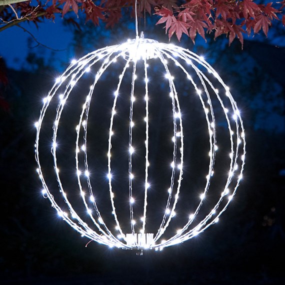 Three Kings 40cm Twinkle Orb Light Up Cool White Christmas Decoration (2506055)