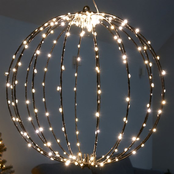 Three Kings 40cm Twinkle Orb Light Up Warm White Christmas Decoration (2506056)