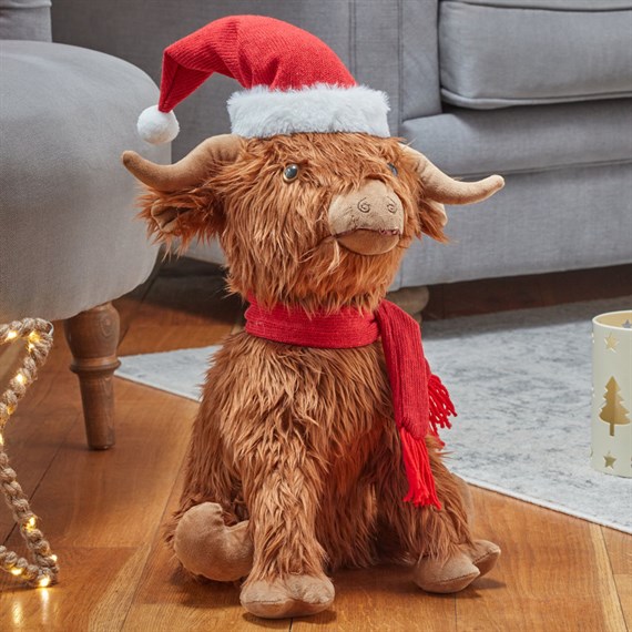 Three Kings 50cm Hector The Highland Cow Large Christmas Plushie Decoration (2531631)