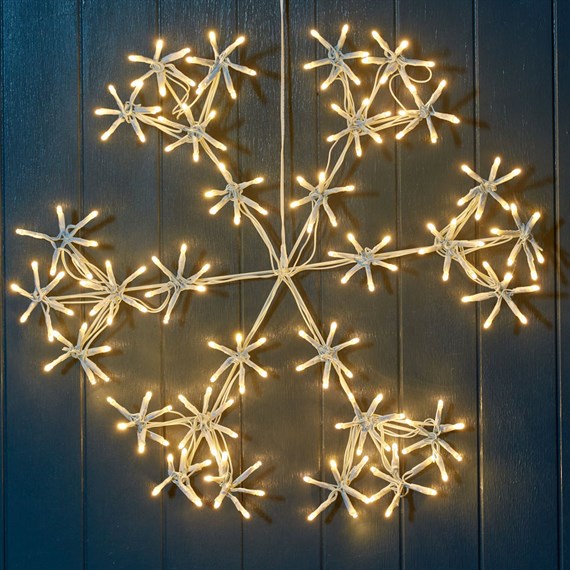 Three Kings 50cm Light Up Christmas Sparkles Snowflake with 180 LEDs (2506024)