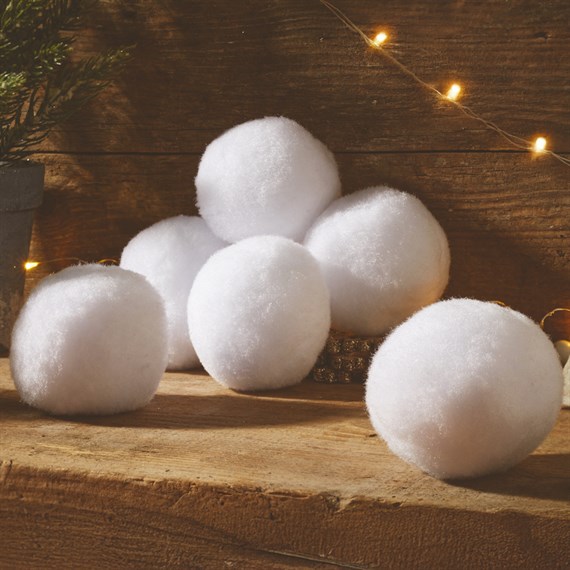 Three Kings 6 Pack of Snowball Christmas Decorations (2525014)
