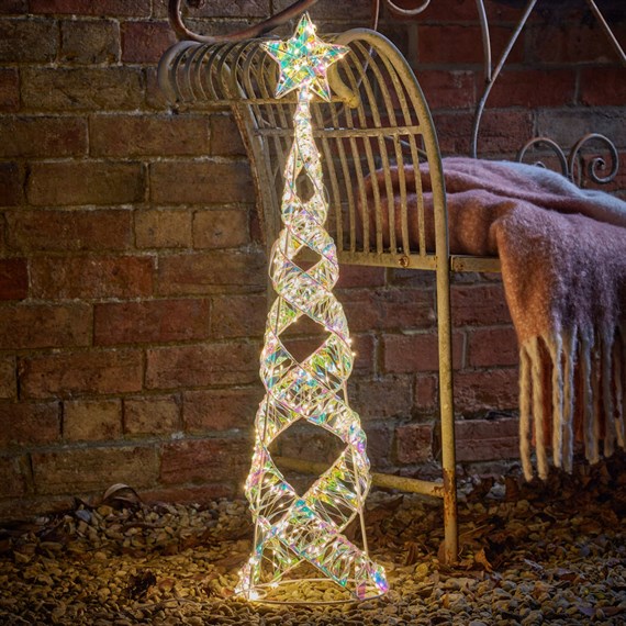 Three Kings 80cm Opalight Starbelisk Cone Christmas Tree with Star (2506026)