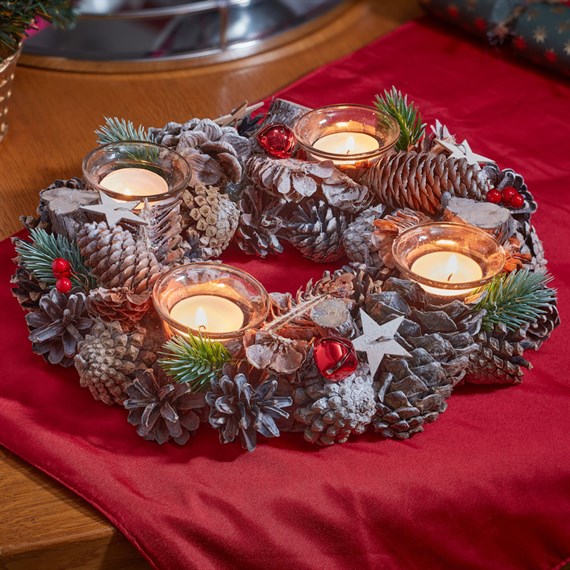 Three Kings Frost Star Christmas Ring Quartet Candle Holder (2541820)