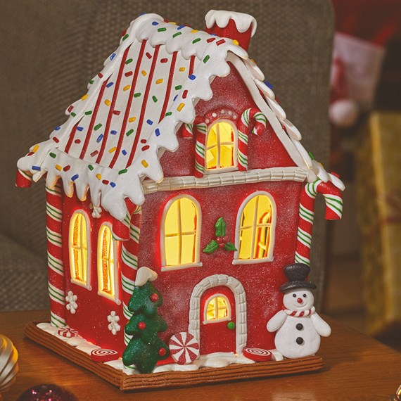 Three Kings Gingerbread Frosty Candy Cabin Christmas Decoration (2535127)