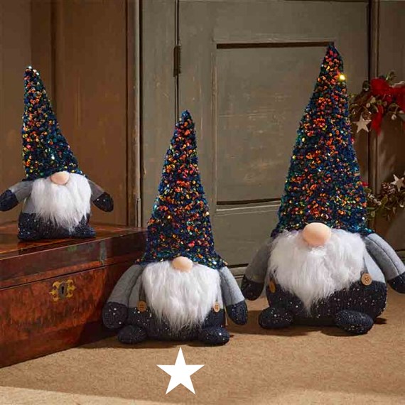 Three Kings GlamJonk Gonk Christmas Decoration Large - Blue (2531221)