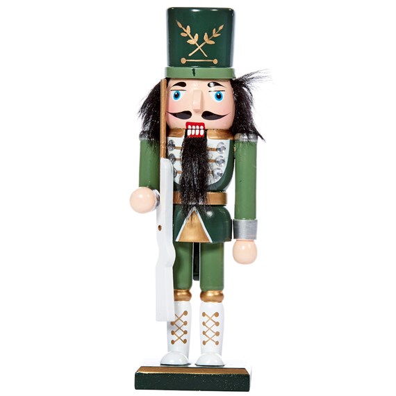 Three Kings Nutcracker Green Grenadier Christmas Decoration - Rifle (2538073)