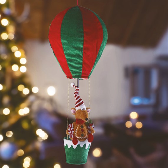 Three Kings Reindeer's Hot Air Balloon Hanging Christmas Decoration (2531642)