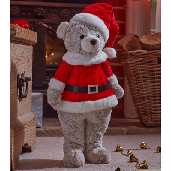 Three Kings Teddy Santa Large Standing Christmas Decoration (2531559)
