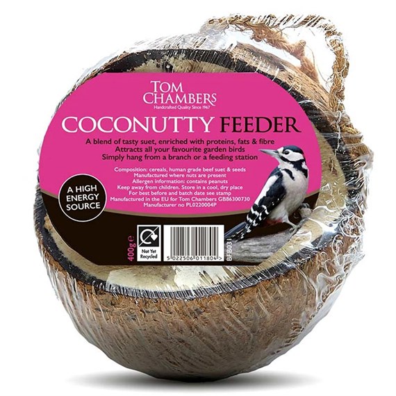 Tom Chambers Coconut Whole Coconutty Bird Feeder (BFB031)