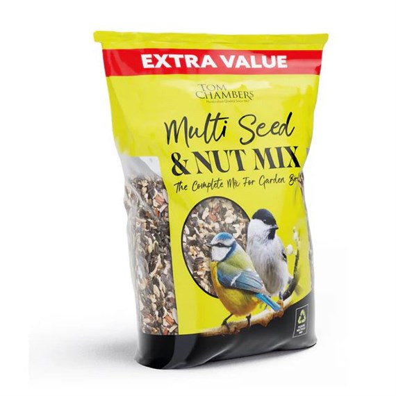 Tom Chambers Multi Seed & Nut Mix 3kg Wild Bird Food (BFB213)