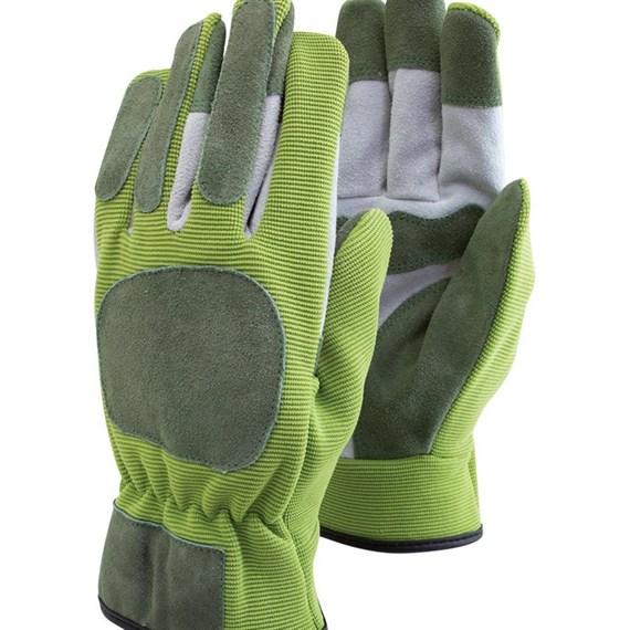 Town & Country Leather Flexi Rigger Gloves Green Medium  (TGL125M)