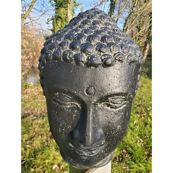 Tripod 75cm Cast Stone Buddha Head (CS-BWF1)