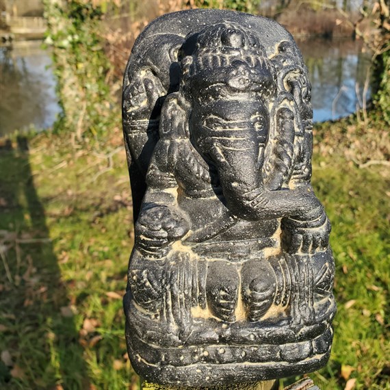 Tripod Sitting Ganesh 18cm (CS-SG)
