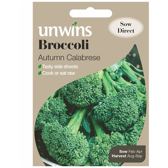 Unwins Seeds Broccoli Autumn Calabrese (30310016) Vegetable Seeds