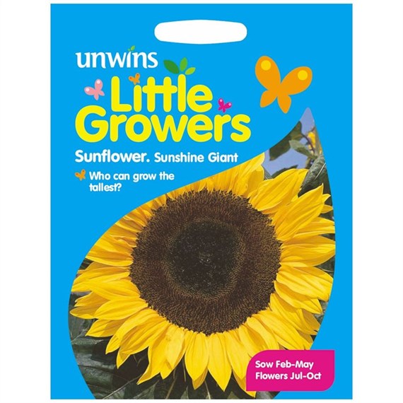 Unwins Seeds Little Growers Sunflower Sunshine Giant (30510028) Seeds for Kids