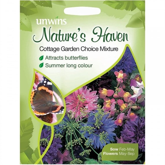 Unwins Seeds Natures Haven Cottage Garden Choice Mixture (30210393) Flower Seeds
