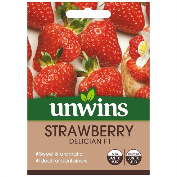 Unwins Seeds Strawberry Delician (30310556) Vegetable Seeds