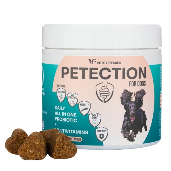 Vets Premier Petection for Dogs Probiotic & Multivitamin 60 Daily Treat