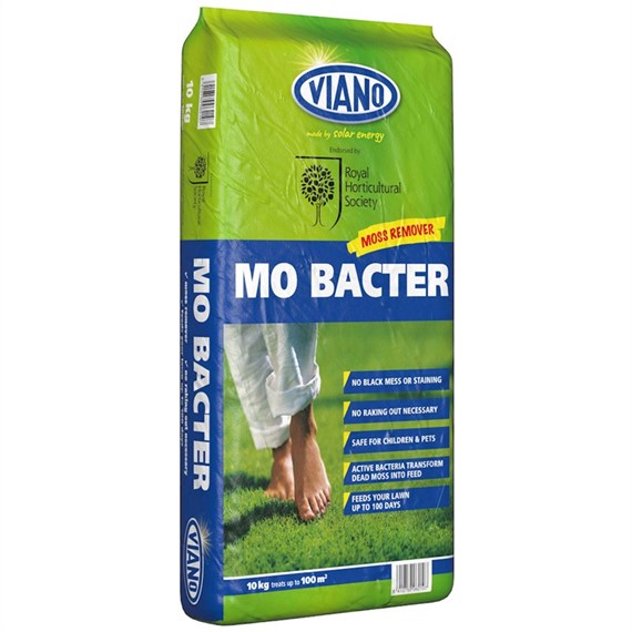 Viano MO Bacter Organic Lawn Fertiliser and Moss Killer 10kg